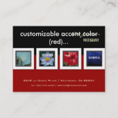 modèle de photos cartes de visite du portefeuille (Dos)