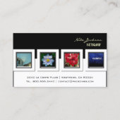 modèle de photos cartes de visite du portefeuille (Dos)