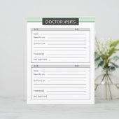 Modèle de planificateur de visite de médecin (Debout devant)