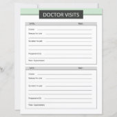 Modèle de planificateur de visite de médecin (Devant)
