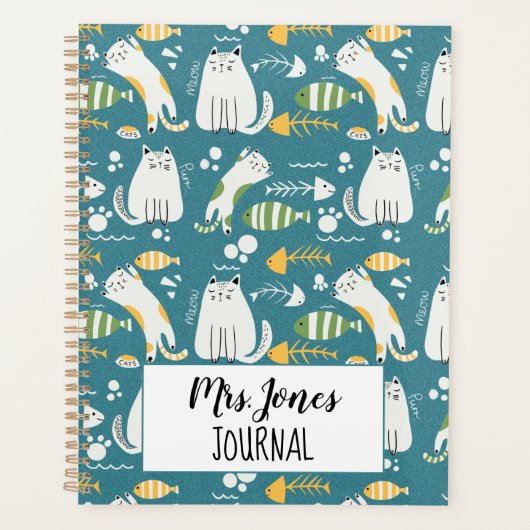 Modèle de planificateur pour enseignant de chat (Devant)