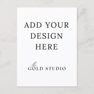 Modèle de Portrait d'invitation de carte postale