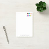 Modèle de Post-it® Notes personnalisées avec le lo (Bureau)