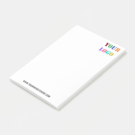 Modèle de Post-it® Notes personnalisées avec le lo (Incliné)