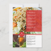 Modèle de présentoir de menu de restaurant (Dos)