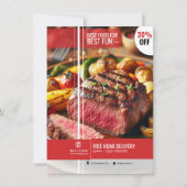Modèle de présentoir de menu de restaurant (Devant)