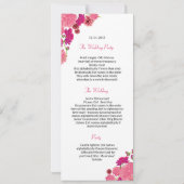 Modèle de programme de cérémonie de mariage (Dos)