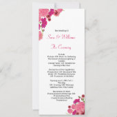 Modèle de programme de cérémonie de mariage (Devant)