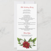 Modèle de programme de cérémonie de mariage (Dos)