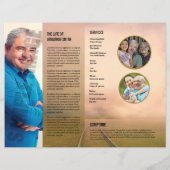 Modèle de programme de funérailles, (Dos)