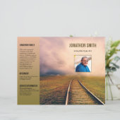 Modèle de programme de funérailles, (Debout devant)