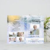 modèle de programme de funérailles ciel (Debout devant)