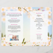 Modèle de programme de funérailles florales (Dos)