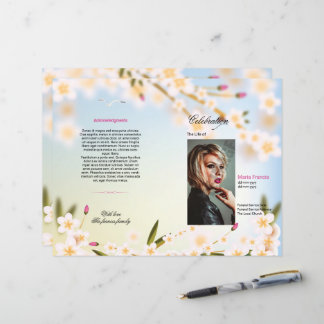 Modèle de programme de funérailles florales