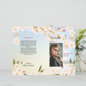 Modèle de programme de funérailles florales (Debout devant)