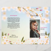 Modèle de programme de funérailles florales (Devant)
