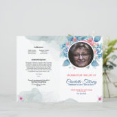 Modèle de programme de funérailles florales (Debout devant)