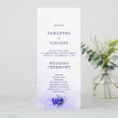 Modèle de programme de mariage Blue Orchid (Debout devant)