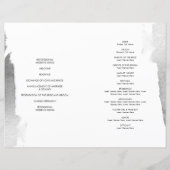 MODÈLE DE PROGRAMME DE MARIAGE brosse lettrage lux (Dos)