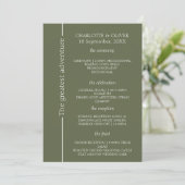 Modèle de programme de mariage élégant et moderne (Debout devant)