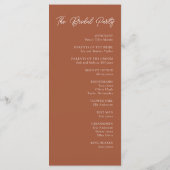 Modèle de programme de mariage numérique moderne e (Dos)