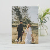 Modèle de programme de mariage photo moderne éléga (Debout devant)