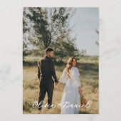 Modèle de programme de mariage photo moderne éléga (Devant)