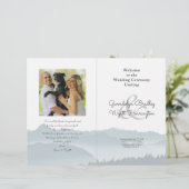 Modèle de programme de photo de mariage pliant Mon (Debout devant)