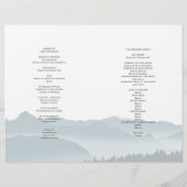 Modèle de programme de photo de mariage pliant Mon (Dos)