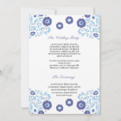 Modèle de programme de ventilateur de mariage flor (Dos)