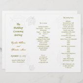 Modèle de programme divisé en trois volets (Devant / Derrière)