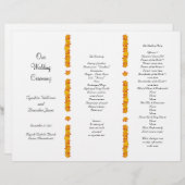 Modèle de programme divisé par trois Feuilles en b (Devant / Derrière)