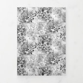 Modèle de programme triptyque floral élégant (Page de couverture)