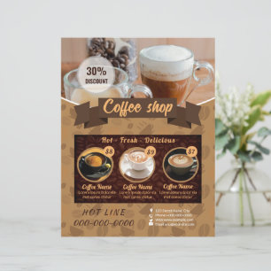 Modèle de prospectus de café