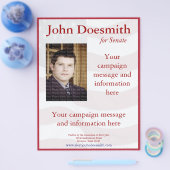 Modèle de prospectus de campagne politique (Simple)