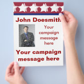 Modèle de prospectus de campagne politique (main)