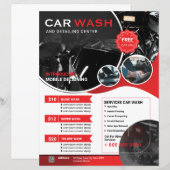 Modèle de prospectus de lavage de voiture (Devant / Derrière)