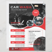 Modèle de prospectus de lavage de voiture (Devant)