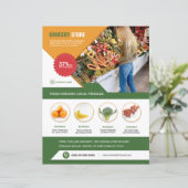 Modèle de prospectus de magasin d'alimentation (Debout devant)