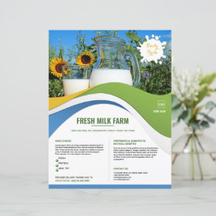 Modèle de prospectus de magasin de lait   Entrepri