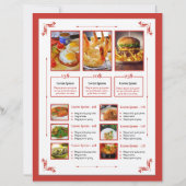 Modèle de prospectus de menu de restaurant (Dos)