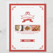 Modèle de prospectus de menu de restaurant (Devant)