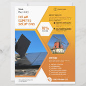 Modèle de prospectus d'expert solaire (Devant)