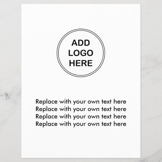 Modèle de prospectus du logo de l'entreprise (Devant)