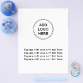 Modèle de prospectus du logo de l'entreprise (Simple)