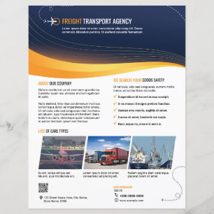 Modèle de prospectus pour agence de transport de m