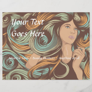 modèle de prospectus Salon customisé