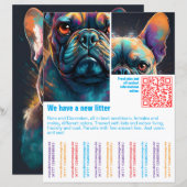 modèle de QR code coloré à détacher (Devant / Derrière)