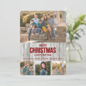 Modèle de quatre photos en bois gris rustique pour (Debout devant)