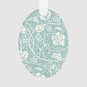 Modèle de raisin de William Morris sarcelle turquo